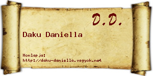 Daku Daniella névjegykártya